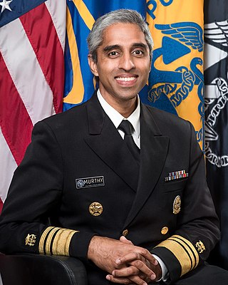<span class="mw-page-title-main">Vivek Murthy</span> American physician, surgeon general, vice admiral