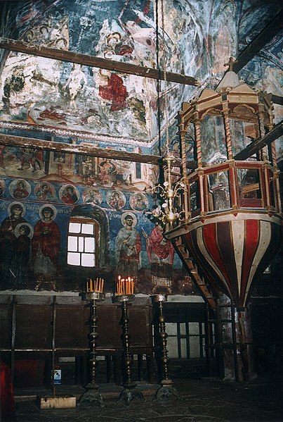 Murals of the St. Nicholas Church, painted by David Selenica
