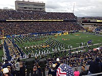 WVU Football Team Enters Mountaineer Field.JPG