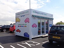 We Buy Any Car office in Asda car park at Middleton, Leeds We Buy Any Car dot com office, Asda, Middleton, Leeds (3rd May 2015).JPG