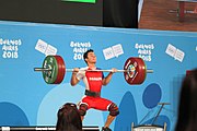 Deutsch: Gewichtheben bei den Olympischen Jugendspielen 2018; Tag 2, 10. Oktober 2018; Jungen 62 kg English: Weightlifting at the 2018 Summer Youth Olympics at 8 October 2018 – Boys' 62 kg