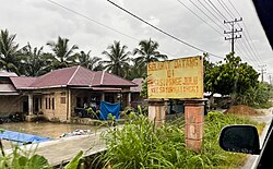 Tanda selamat datang di Desa Sipange Julu