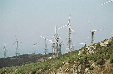 Wind energy facilities near Tarifa