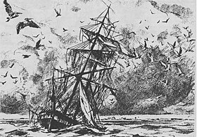 The wreck of the Invincible, 1837. Wreck of the Invincible.jpg