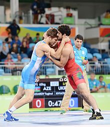 Wrestling at the 2016 Summer Olympics, Asgarov vs Kvyatkovskyy 2.jpg