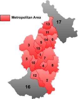 Posizione di Jinshantun ("8") all'interno della città di Yichun