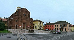 Зело Сурригон - S. Giuliana E B.v. Дель Кармело - P.zza Roma - Via Manzoni - Panoramio.jpg