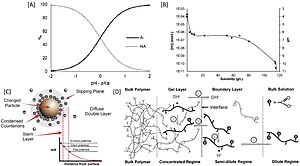 Zeta potential, pKa and complex polymers