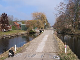 Westeinde, Zoeterwoude Village in South Holland, Netherlands