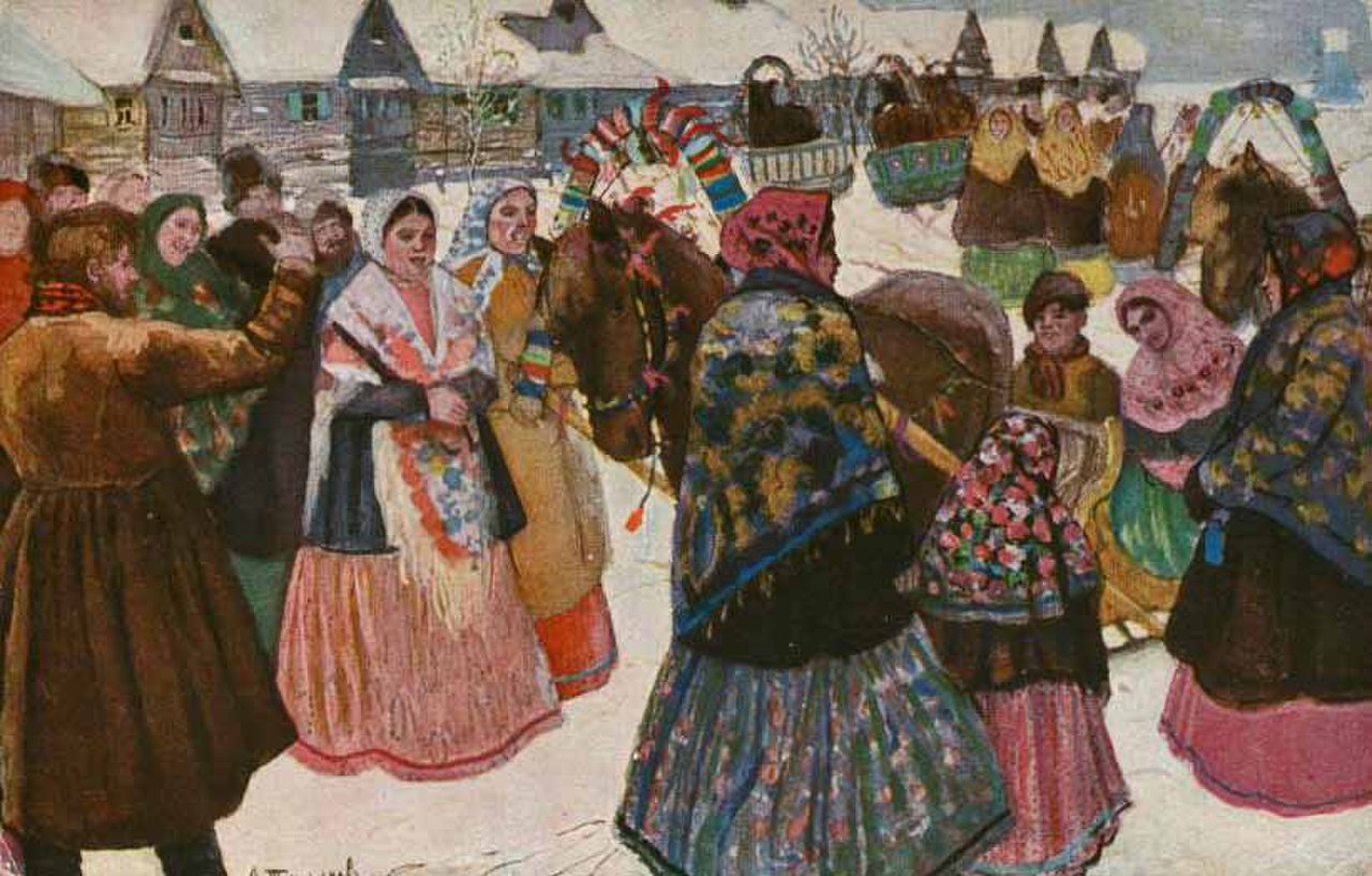 А. Н. Третьяков. Смотрины молодых. 1867