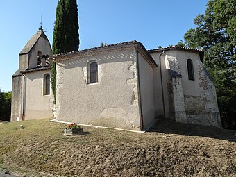 L'église vue du chevet.