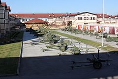 Артиллерия на выставочной площадке Музея отечественной военной истории