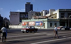 «Москвич» и Ленин на улице Гаваны. 1974 год