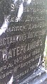Памятник русскому офицеру. Перенесён на кладбище в Пушкино от места захоронения у церкви при её сносе.