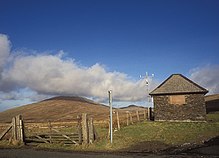 Brandywell TT Race Marshal Shelter and Weather Station on the A18 Mountain Road/B10 Sartfield Road looking north towards Snaefell Mountain and North Barrule 003brandywell.jpg