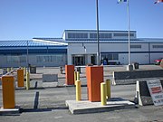 Front of Yellowknife Airport from left to right