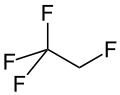 Strukturformel von 1,1,1,2-Tetrafluorethan