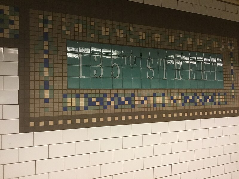 File:135th Street name tile.jpg