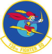 Squadron Patch 138 Fighter Squadron emblem.svg