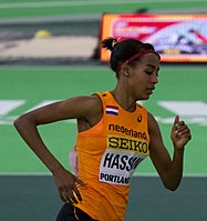 Vizeeuropameisterin Sifan Hassan – sie war die Titelverteidigerin und WM-Dritte von 2015 sowie über 5000 Meter WM-Dritte von 2015 und Vizeeuropameisterin von 2014