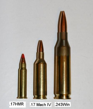 <span class="mw-page-title-main">.17 Mach IV</span> Rifle cartridge