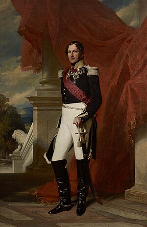 1840 portrait of King Leopold I (King of the Belgians) by Winterhalter.jpg