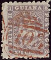 12c Br Guiana red A03 of Georgetown SG98