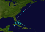 1889 Atlantic badai tropis 9 track.png
