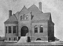 Harvard public library, 1891; the basis for the official seal of the town
