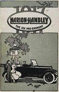 <span class="mw-page-title-main">Marion-Handley</span> Automobile built in Jackson, Michigan by the Mutual Motors Company from 1916 to 1919