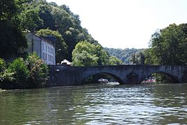 Anseremme-brug, kort voor het bereiken van Dinant