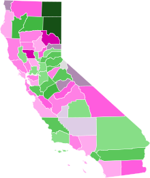 Results by county:
Alvarez
40-50%
50-60%
60-70%
100%
Alexander
40-50%
50-60%
60-70%
100%
Tie
30-40%
50%
No Vote 2010 California gubernatorial Peace and Freedom primary results map by county.svg