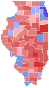 2016 United States Senate election in Illinois results map by county.svg