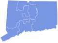 Results for the 2018 Connecticut State Comptroller election by congressional district.