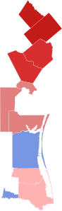 2022 Texas's 34th congressional district special election results map by county.svg