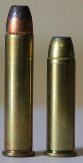 .357 Maximum cartridge next to its parent case, the .357 Magnum 357maximumand357magnum.png