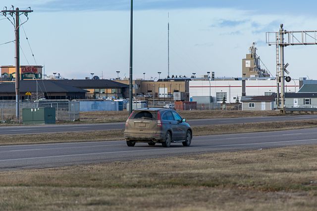 43 Street in south Lethbridge, the busiest section of Highway 4