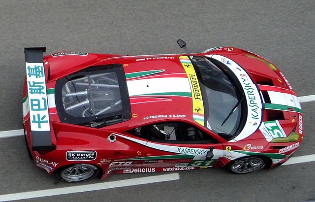 AF Corse's Ferrari 458 Italia GT2 at Zhuhai International Circuit.