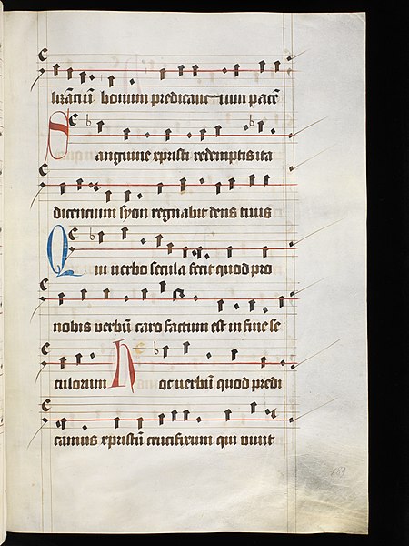 File:Aarau, Aargauer Kantonsbibliothek, MsMurFm 5, f. 189r – Graduale, pars de sanctis.JPG