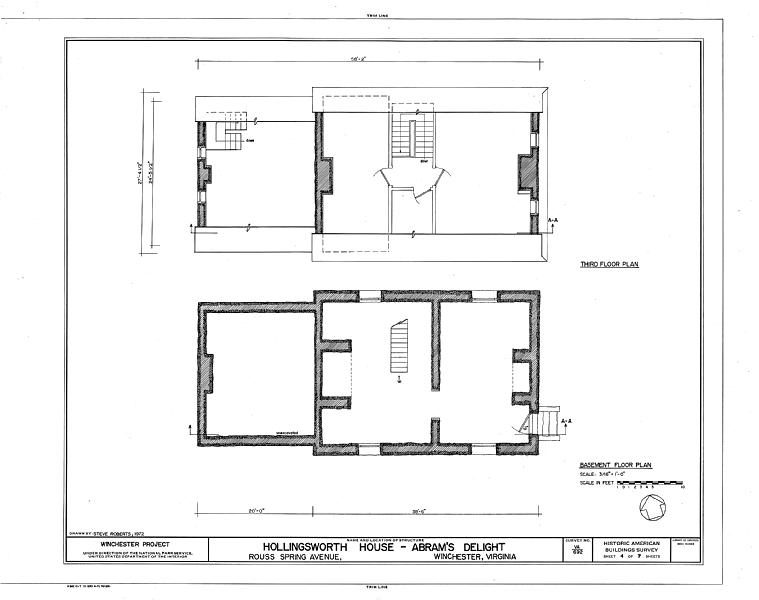 File:Abram's Delight, Rouss Spring Avenue, Winchester, Winchester, VA HABS VA,35-WIN,14- (sheet 4 of 7).tif