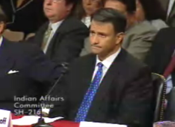 Jack Abramoff testified before the Senate Indian Affairs Committee on September 29, 2004, where he repeatedly refused to answer Senators' questions by