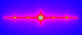 Airplane Julia set. C is the center of period 3 component on the real axis