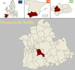 Alcalá de Guadaira Haritası