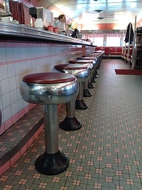 american diner 50's retro