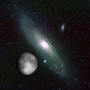 Andromeda and the Moon collage (noao-andromn).jpg
