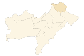 Localizarea districtului în cadrul provinciei