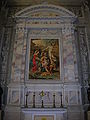 it: affresco raffigurante il Riposo durante la fuga in Egitto nella chiesa del Santo Crocefisso, ad Asso.JPG