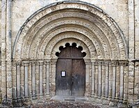 Westportal der fr:Église Saint-Jacques d'Aubeterre-sur-Dronne POP, geweiht 1171