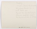 Baksida av kort, sänt från Schweiz landsmuseum till Roosval - Hallwylska museet - 102250.tif