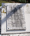 La seconde plaque à Tours : place d'arme de la caserne Baraguey.